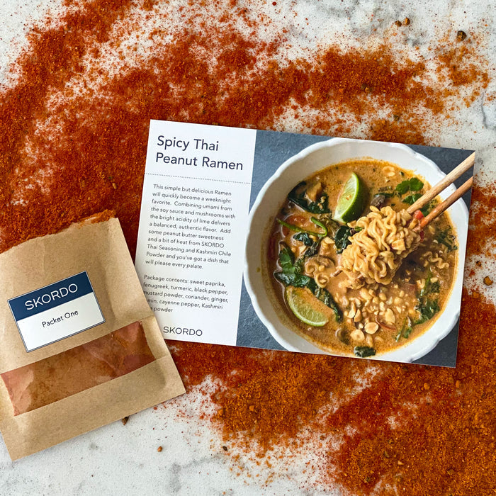 Spicy Thai Peanut Ramen Recipe Kit