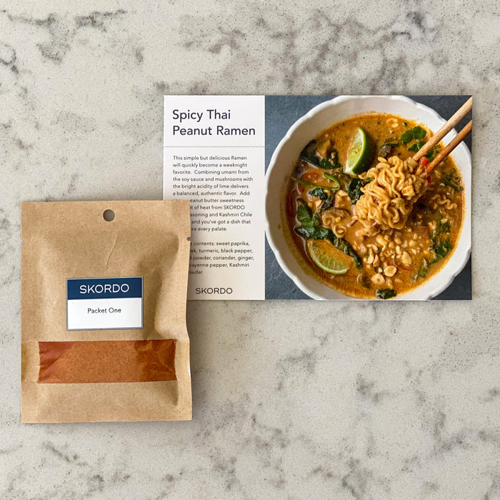 Spicy Thai Peanut Ramen Recipe Kit