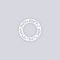Squiggles Circle Rim Clay Stencil