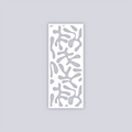 Squiggles Rectangle Face Clay Stencil