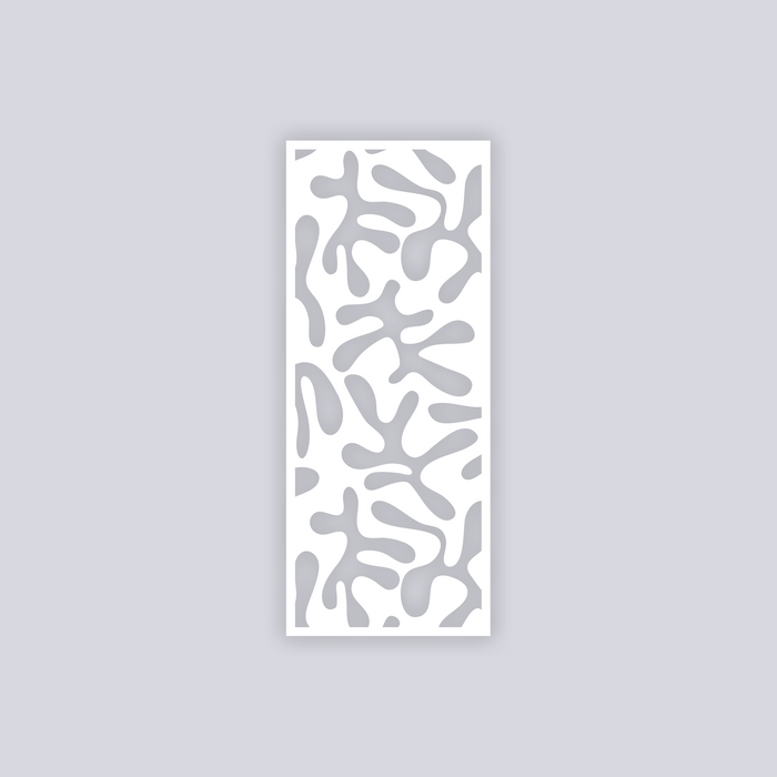 Squiggles Rectangle Face Clay Stencil