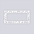 Squiggles Rectangle Rim Clay Stencil