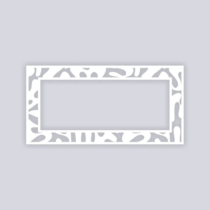 Squiggles Rectangle Rim Clay Stencil