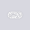Squiggles Rounded Rectangle Face Clay Stencil