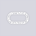 Squiggles Rounded Rectangle Rim Clay Stencil