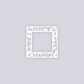 Squiggles Square Rim Clay Stencil