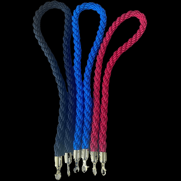 Stanchion Ropes Only - Twisted Braided Singles