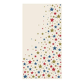 The Hester & Cook Star-Spangled Guest Towels (16pk) feature a cream background with red, blue, and gold stars clustered along the right—an ideal festive touch for your Fourth of July napkin display.