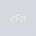 Starburst Rounded Rectangle Face Clay Stencil