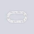 Starburst Rounded Rectangle Rim Clay Stencil