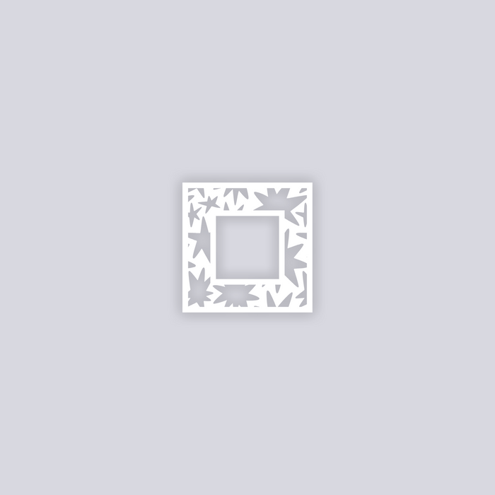 Starburst Square Rim Clay Stencil