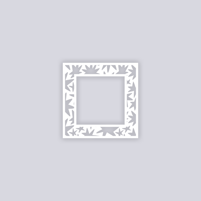 Starburst Square Rim Clay Stencil