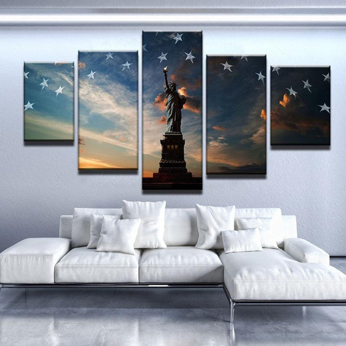 Statue of Liberty New York Wall Art Frame Canvas Printing Decor