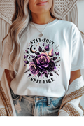 Stay Soft Spit Fire Graphic Tee