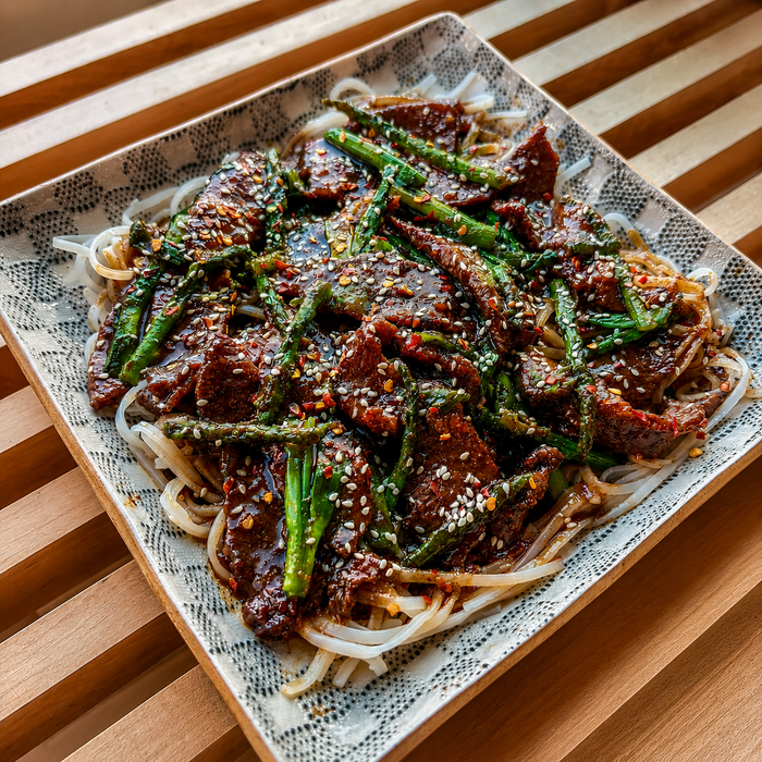 Sticky Garlic Beef & Asparagus Stir-Fry Recipe Kit