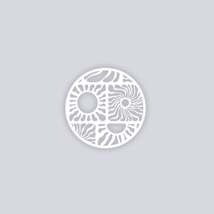 Sun Block Circle Clay Stencil