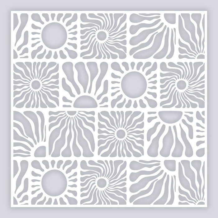 Sun Block Full Clay Stencil