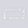 Sun Block Rectangle Rim Clay Stencil