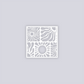 Sun Block Square Clay Stencil