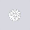Sun Drops Circle Clay Stencil