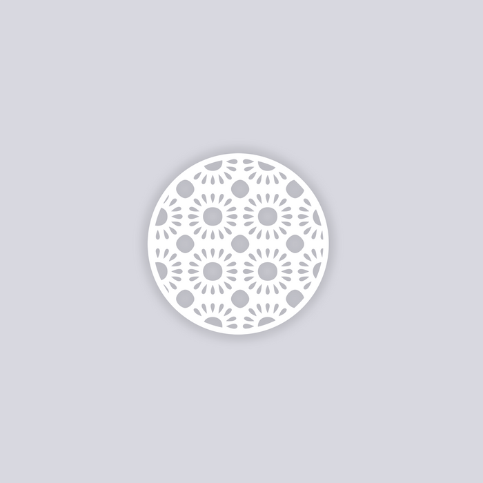 Sun Drops Circle Clay Stencil