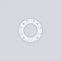 Sun Drops Circle Rim Clay Stencil