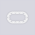 Sun Drops Rounded Rectangle Rim Clay Stencil