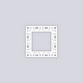 Sun Drops Square Rim Clay Stencil