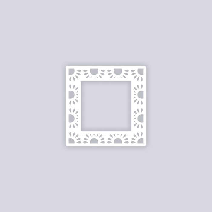 Sun Drops Square Rim Clay Stencil
