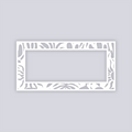 Sunburst Palm Rectangle Rim Clay Stencil