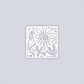 Sunburst Palm Square Clay Stencil