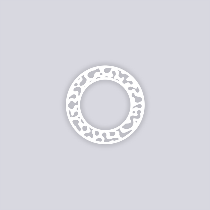 Terrazzo Circle Rim Clay Stencil