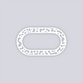 Terrazzo Rounded Rectangle Rim Clay Stencil