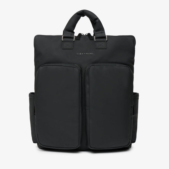 Ozzy Changing Tote / Backpack 2.0 Matte Black - Mabel & Fox