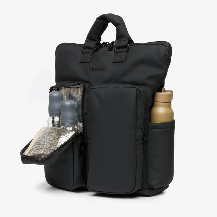 Ozzy Changing Tote / Backpack 2.0 Matte Black - Mabel & Fox