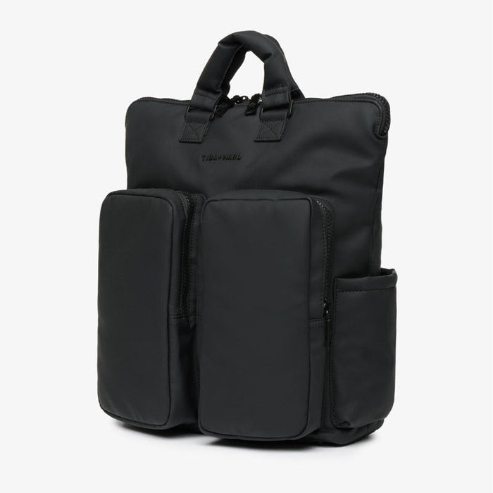 Ozzy Changing Tote / Backpack 2.0 Matte Black - Mabel & Fox