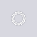 Trendy Funk Circle Rim Clay Stencil