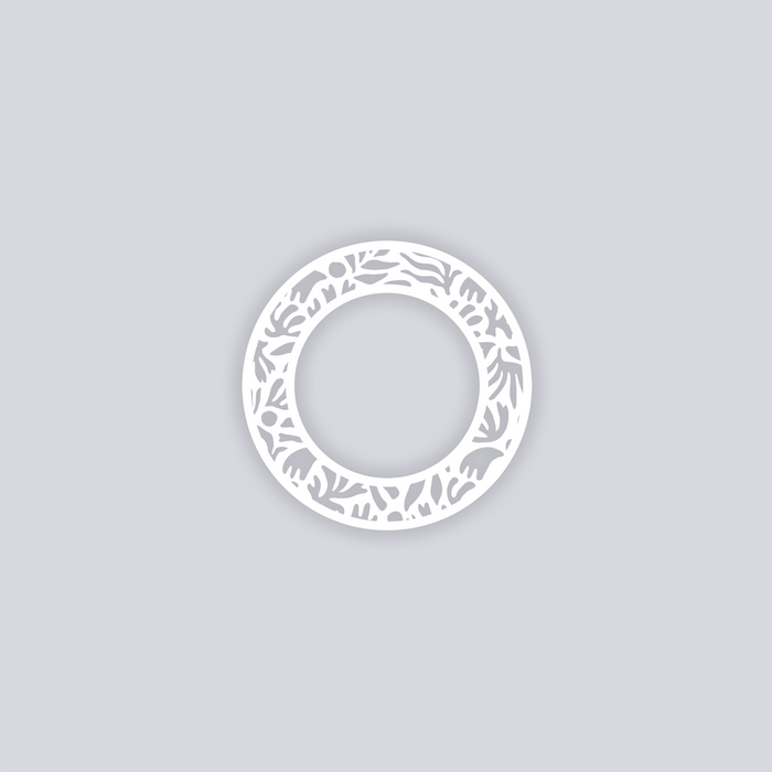 Trendy Funk Circle Rim Clay Stencil