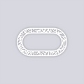 Trendy Funk Rounded Rectangle Rim Clay Stencil