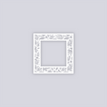 Trendy Funk Square Rim Clay Stencil