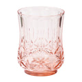 The Sophistiplate Tumbler Classic Short in Blush is a 15 oz BPA-free, shatterproof tumbler with faceted patterns and starburst designs, shown on a white background.
