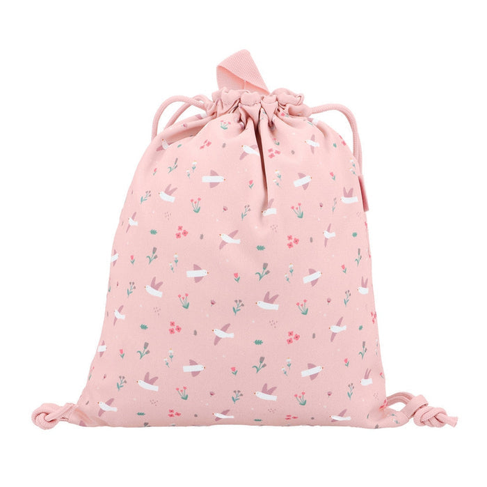 Tutete – Fabric Drawstring Backpack – Blossom Birds
