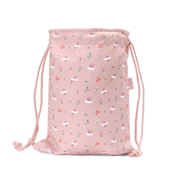 Tutete – Fabric Drawstring Backpack – Blossom Birds