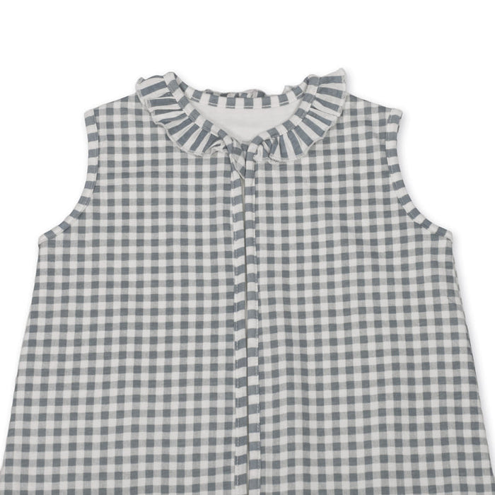 Walking Mum - Baby Sleeping Bag – Praliné Vichy & Strips Matcha - Mabel & Fox