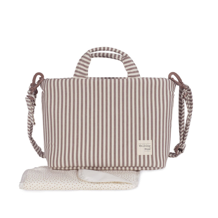 Walking Mum - Changing Bag - Praliné Stripes Moka