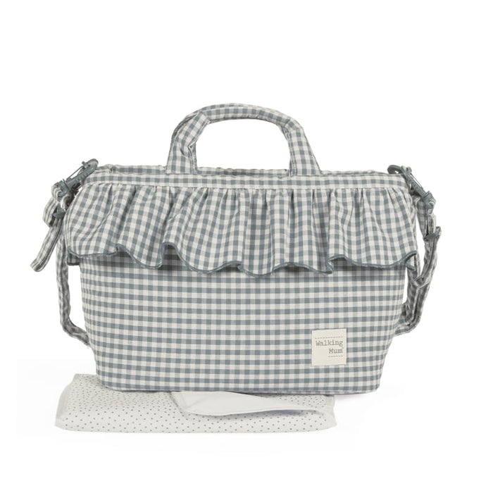 Walking Mum - Changing Bag - Praliné Vichy Matcha - Mabel & Fox