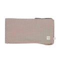 Walking Mum - Crib Bumper - Praliné Vichy / Stripes Mocha (120x60cm) - Mabel & Fox