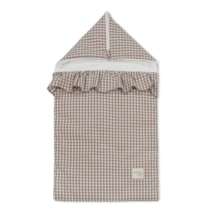 Walking Mum – Baby Nest – Summer Praliné Gingham Moka TOG 1 - Mabel & Fox