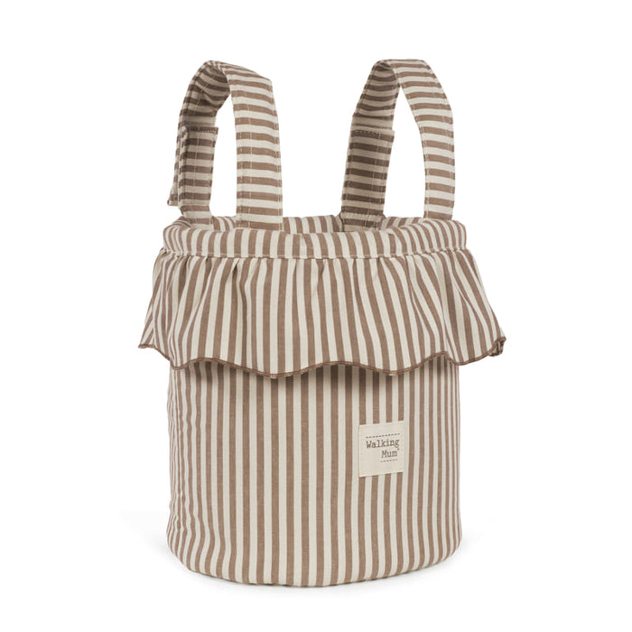 Walking Mum – Bucket Bag –  Praliné Strips Moka - Mabel & Fox