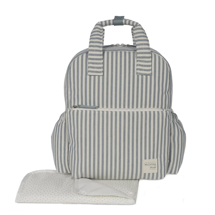 Walking Mum – Rucksack – Praliné Strips Matcha - Mabel & Fox